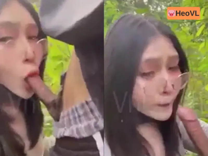 đi dã ngoại tiện phang cô bạn gái ở trong rừng